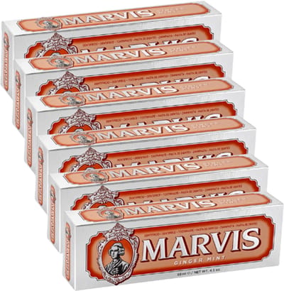 Marvis Tandpasta Ginger Mint - 6 x 85 ml