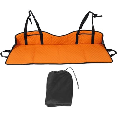 Rallonge de siège arrière de voiture pliable, matelas d'extension de siège arrière en mousse à mémoire de forme douce et confortable pour voitures, SUV Orange orange