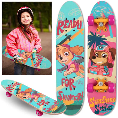 PAW PATROL Skye Liberty Houten skateboard voor kinderen 61cm, antislip, licht en stabiel 20-50kg