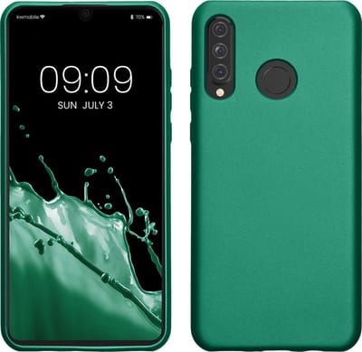 kwmobile telefoonhoesje geschikt voor Huawei P30 Lite - Hoesje voor smartphone - Back cover in metallic donkergroen