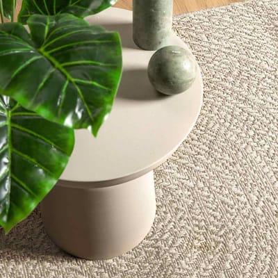 vidaXL - Vloerkleed - ZIZUR - room - binnen - en - buiten - 60x110 - cm - jute - look