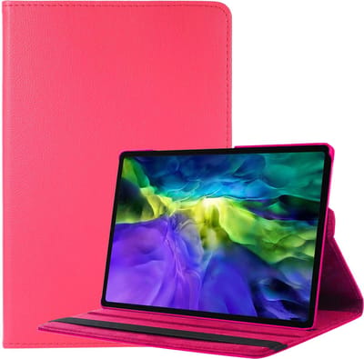 Hoesje - Geschikt voor Samsung Galaxy Tab A8 - 360 Graden Hoes - Draaibare Hard Cover Case - Tablethoes Draaibaar - Donkerroze