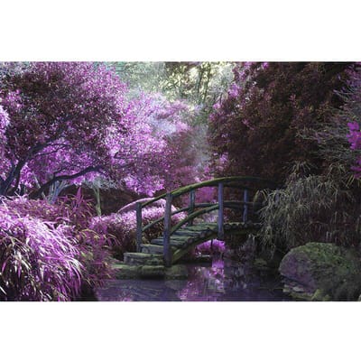 Volledige ronde landschap brug diamant borduurwerk 5D DIY diamant schilderen kruissteek steentjes kunst 20X30CM