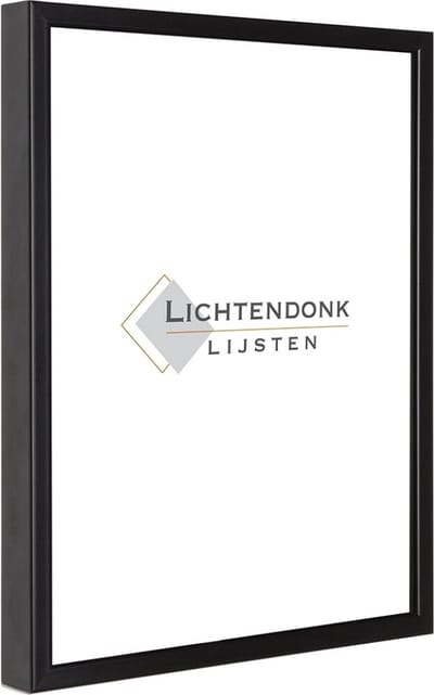 Aluminium Wissellijst 100 x 150 Zwart - Ontspiegeld Acrylite Glas - Salerno