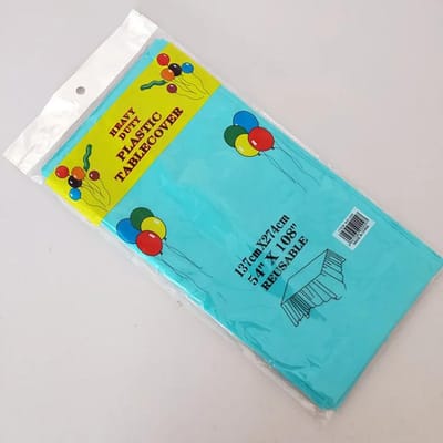 1 pièce Nappes Réutilisables 137x183cm Plastique Sans BPA Nappe de Couverture de Table à Manger pour Fêtes Pique-nique Camping Nappes Jetables 137x183cm du lac bleu