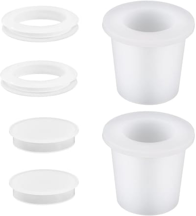Dailygoods- Parasolring Set - 2 Stuks Siliconen Parasol Kegel - Tafel Stabilisator - Hoezen voor 5-6,35cm Gat - Buiten Patio Tuin - Bescherming tegen Krassen - Parasolplug