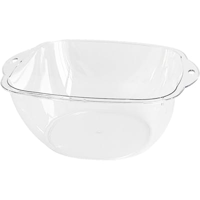 Gezichtswaskom Transparant Gemakkelijk Vast te Pakken Plastic Multifunctionele Waskom voor Handen Kleding Baden L M