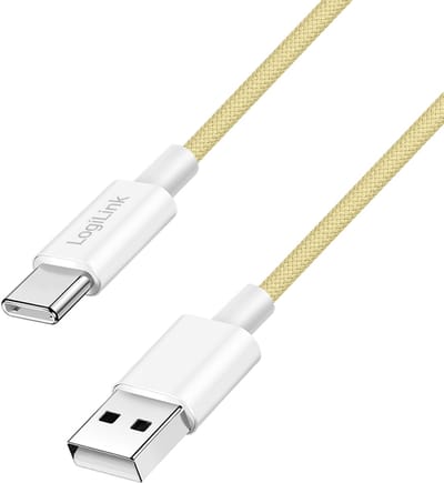 LogiLink CU0332 USB-kabel USB 2.0 0,5 m USB A USB C Geel