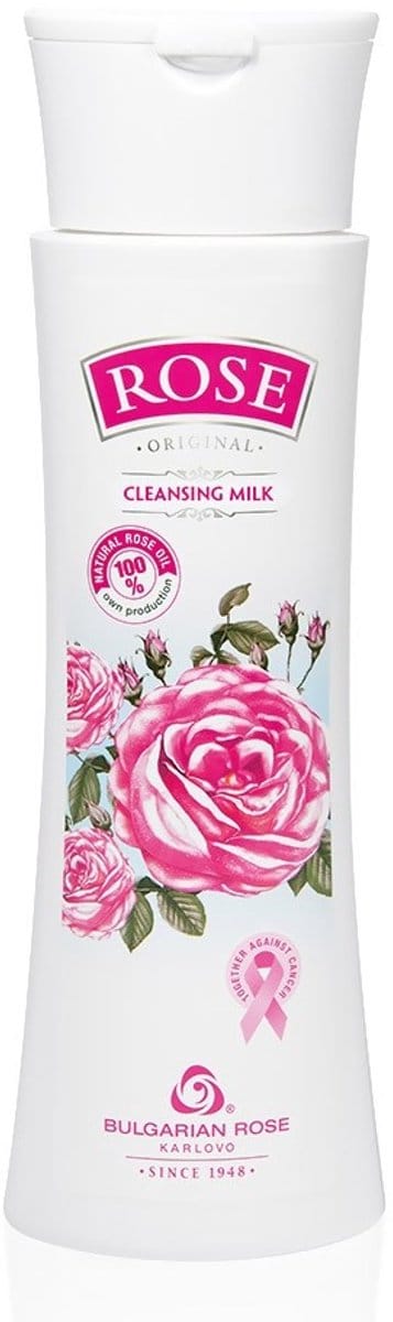 Cleansing milk Rose Original | 150 ml | Zachte reinigingsmelk met panthenol en 100% natuurlijke Bulgaarse rozenolie en rozenwater