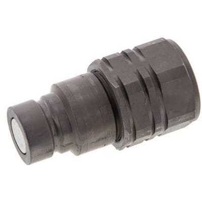 Stalen DN 12.5 Vlakdichtende Koppeling Insteeknippel G 1/2 inch Binnendraad ISO 16028 D 24.5mm