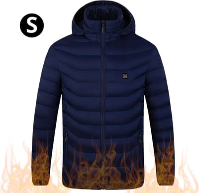 Bovista Verwarmde Jas - Heating Jacket - Thermo Jas - Elektrische Kleding - Jas Met Verwarming - 9 Warmtezones - Dames & Heren - Maat S - Blauw