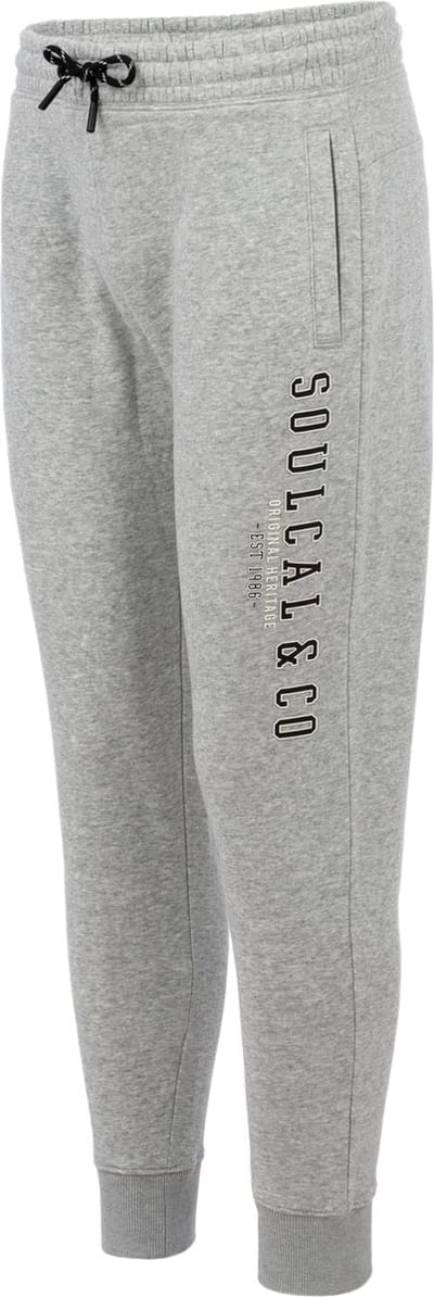 SoulCal - Joggingbroek met hoge boord - Heren - Licht grijs - Maat S