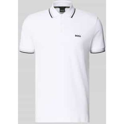 Regular fit poloshirt met labelstitching, model 'Paddy'