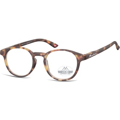 Montana Eyewear MR52F ronde leesbril +1.00 milky tortoise
