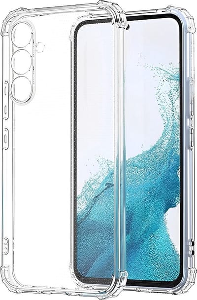 Siliconen Anti Schock Bescherming Hoesje - Camera/Lens Bescherming case - Geschikt voor Samsung Galaxy S23 FE Hoesje - Transparant