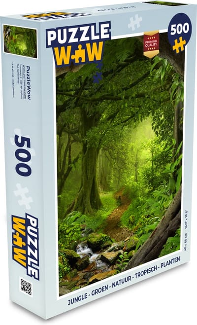 Puzzel Jungle - Groen - Natuur - Tropisch - Planten - Legpuzzel - Puzzel 500 stukjes