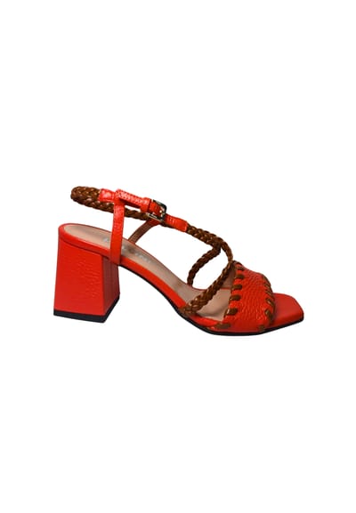 sa16446C0ete345A Pollini Oranje leder voor vrouwen
