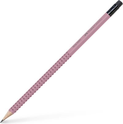 Faber-Castell grafietpotlood - Grip 2001 - B met gum - Rose shadows - FC-217237
