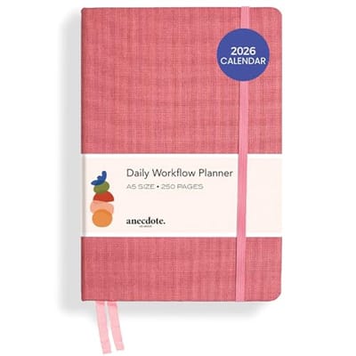 Planner 2026 voor Succes: Maandelijkse, Wekelijkse en Dagelijkse A5 Planner in Blossom Pink