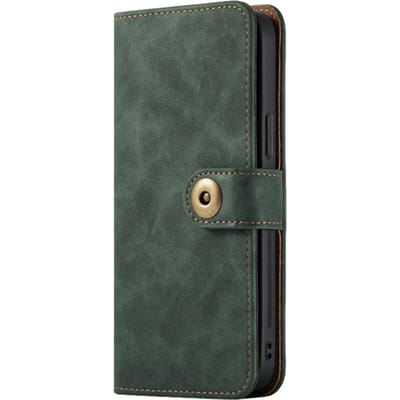 Mocaa iPhone 12 (Pro) Vintage 2-in-1 Wallet Hoesje Groen