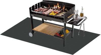 Dailygoods- Onderlegger Vuurvast 100 x 150 cm - Hittebeschermingsmat - Opvouwbaar - Duurzaam - Brandbestendig - Bescherming voor Vloeren - Vuurvaste Mat