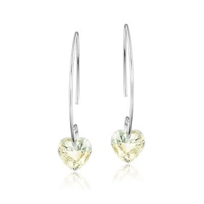 Montebello Oorbellen Liv HZ46 - Swarovski Hart - 925 Zilver Gerhod. - Ø10mm - 35mm