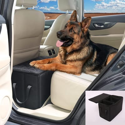 Honden Autostoel Verlenging - Auto Rugvuller Hond - Veiliger Reizen Hond - Opvouwbaar met Opbergruimte
