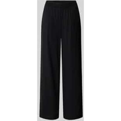 wide fit stoffen broek met elastische band model 'Poppy'