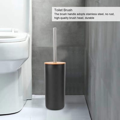 Dailygoods- Badkameraccessoires Set - 6-delige Badkamerset - Zeepdoos/Tandenborstelhouder - Lotionfles/Spoelbeker - Prullenbak/Toiletborstel - Duurzaam en Slijtvast