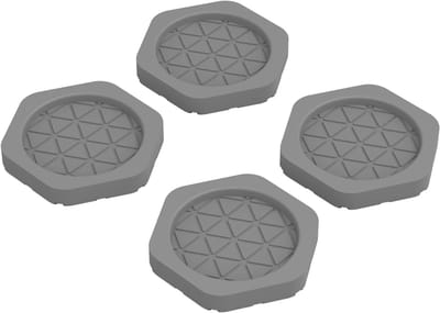 Antivibratiematten voor wasmachines en drogers, schokabsorberende pads ter voorkoming van verschuiven, wiebelen en lopen, vloerbescherming, set van 4