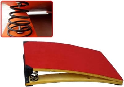 Gymnastiek Springplank - Springplank met veren - Gymnastiek Training - Dubbele Hoge Elasticiteit Veren - 80x50 cm - Rood