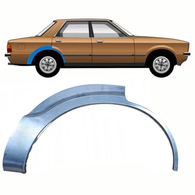 Reparatiepaneel achterspatbord voor Ford Taunus 1976-1982 / Links
