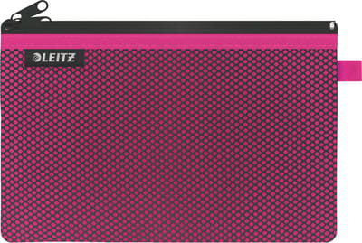 Leitz WOW Etui Met Twee Vakken - Opbergen en Organiseren - Maat L -  Roze