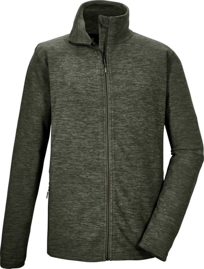 Killtec KOS 253 Men Fleece Jacket - Outdoorvest - Heren - Olijf - Maat L