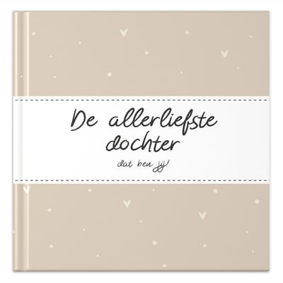 Fyllbooks - Invulboek Allerliefste Dochter - Cadeau voor Dochter - Incl. Quotes en 6 Fotopagina's - 30 Pagina's
