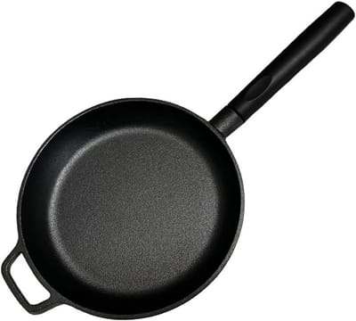 Pannenkoekenpan - Koekenpan - Lekker Koken - Antiaanbaklaag - 26CM - Zwart