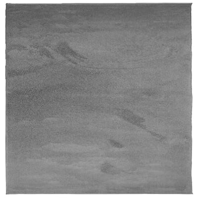 vidaXL - Vloerkleed - OVIEDO - laagpolig - 120x120 - cm - antracietkleurig