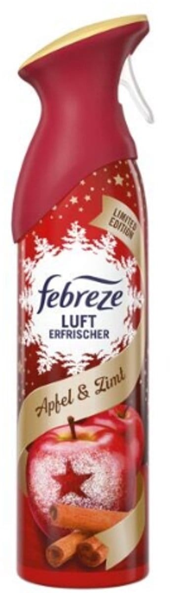 Wintergeur Febreze Luchtverfrisser Appel Kaneel | 1x 185 ml - Met verleidelijke geur van Appel & Kaneel | Verfrist en Bestrijd onaangename geurtjes