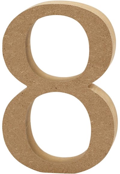 Creativ Company Number 8 MDF 13cm 1pc.