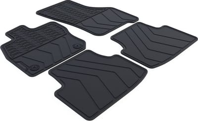 Rubber Automatten geschikt voor Cupra Leon - 2020-heden - 4-delig - Uitvoering: 5-deurs / Sportstourer | afst. bevestigingspunten 33,5 cm