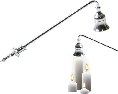Kaars Blusser - Met Bel - Veilig Doven - Hittebestendig Metaal - 23 cm Lengte - Mat Zwart
