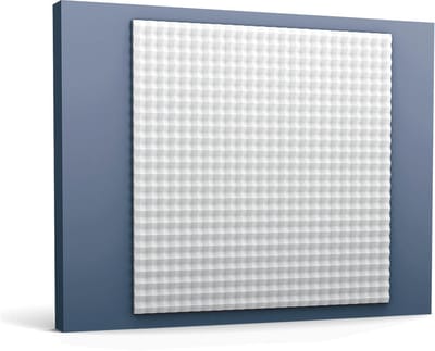 3d muurpaneel Orac Decor W117 MODERN SLOPE Wandpaneel Sierelement modern design wit 1 m2