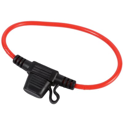 5pcs Porte-fusible à lame en ligne pour voiture Étanche Anti-éclaboussures Petite taille 12V 30A black