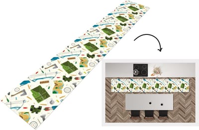 Keukenloper - Loper keuken - Boog - Kogels - Patronen - 300x50 cm - Keukenloper vinyl