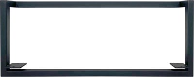 Metalen wandrek beugel zwart WoodBrothers 1 - 45 cm - Wandrek - Wandrek industrieel - Wandrek metaal zwart - Wandrek zwart - Wandrek metaal - Wandrek keuken - Wandrekken - Wandrek metaal hout - Wandrek industrieel zwart metaal