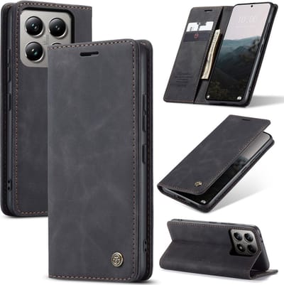 CaseMe Hoesje - Geschikt voor Xiaomi 14T Pro Hoesje - CaseMe 013 Book Case - Zwart