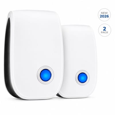 2PACK Ultrasone Muggenverjager - Elektrisch & Diervriendelijk - Muggenstekker- Ultrasone Muizenverjager - Pest Control - Ongediertebestrijding