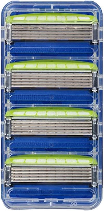 Scheermesjes Hydro 5 - Scheerkoppen - Gevoelige Huid - Hydraterend Gel Reservoir - 4 stuks - Blauw
