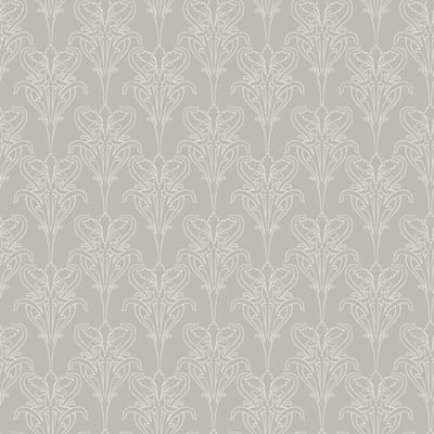 Duro Vliesbehang 520-01 - Gammalsvenska klassiker - Klassiek Grijs - 53cm x 10.05m