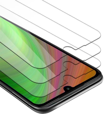Cadorabo 3x Screenprotector geschikt voor Xiaomi Mi 7 - Beschermende Pantser Film in KRISTALHELDER - Getemperd (Tempered) Display beschermend glas in 9H hardheid met 3D Touch
